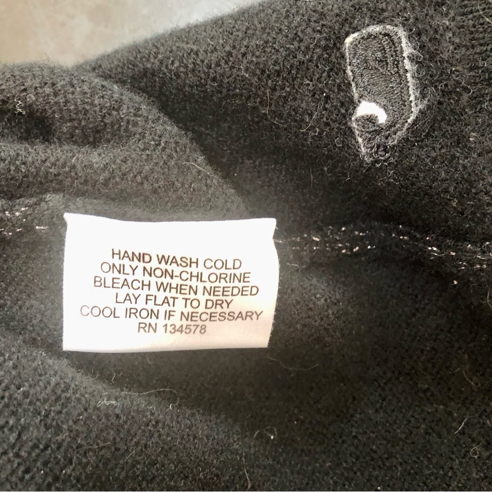 Vineyard Vines metallic‎ silver and black striped wool sweater dress size xs - Picture 8 of 8